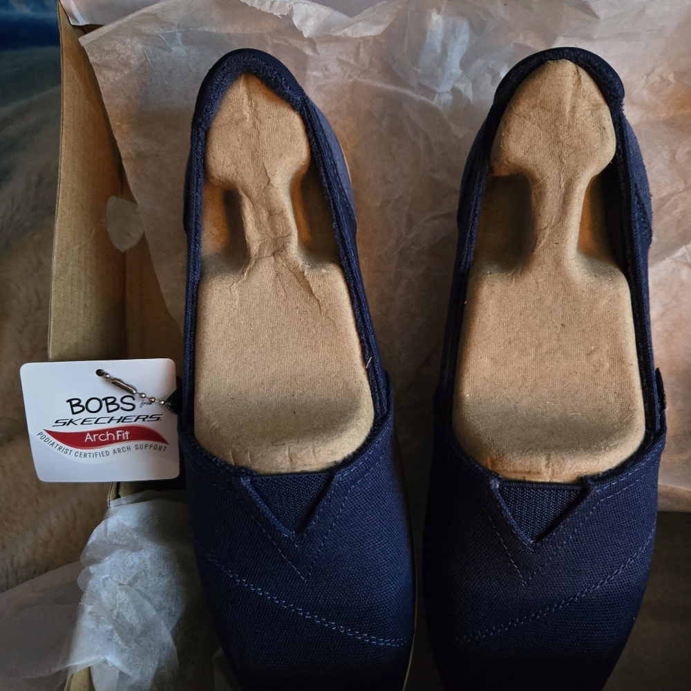 Skechers Women Navy Slip-On Shoes